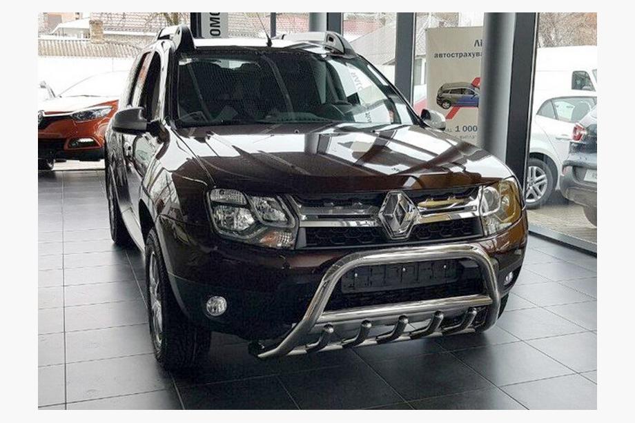 Dacia Duster 2008–2018 Predný ochranný rám bez nápisu WT003 (nerez) Fotografia 6
