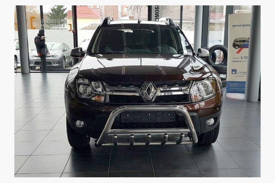 Dacia Duster 2008–2018 Predný ochranný rám bez nápisu WT003 (nerez) Fotografia 8