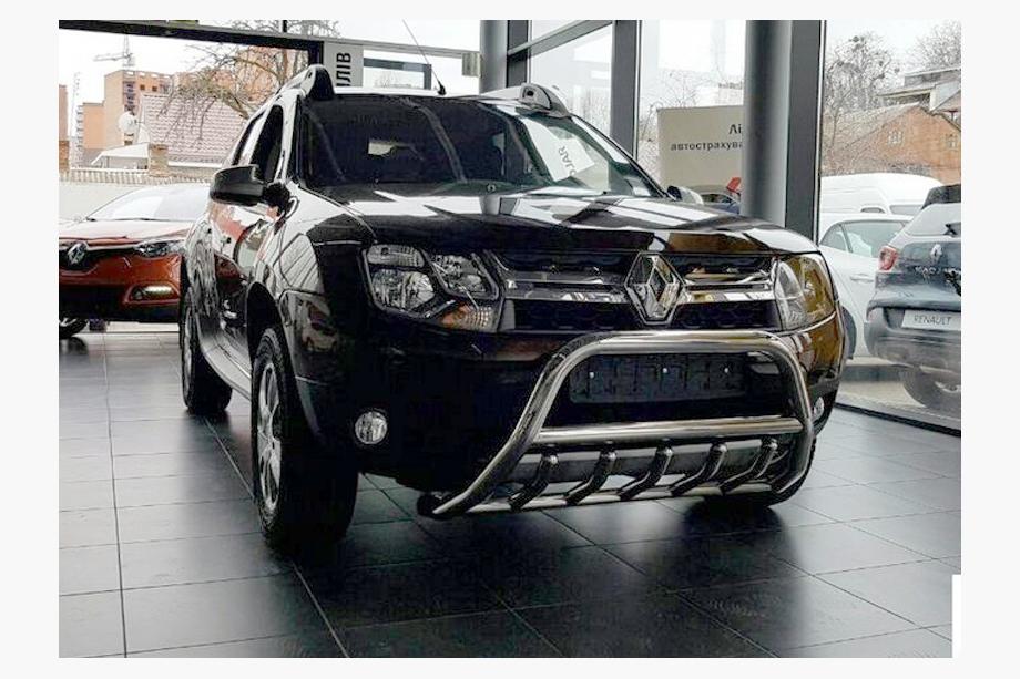 Dacia Duster 2008–2018 Predný ochranný rám bez nápisu WT003 (nerez) Fotografia 9
