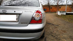Hyundai Elantra (XD) 2000–2011 Kryty zadných svetiel (2 ks, plast) fotografia 5