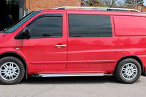 Mercedes Vito W638 1996–2003 Bočné nášľapy Allmond Grey (2 ks, hliník) fotografia 5