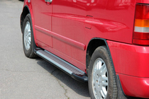 Mercedes Vito W638 1996–2003 Bočné nášľapy Allmond Grey (2 ks, hliník) fotografia 6