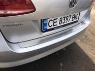 Volkswagen Passat B7 2012–2015 Nerezová lišta na zadný nárazník Nataniko fotografia 5