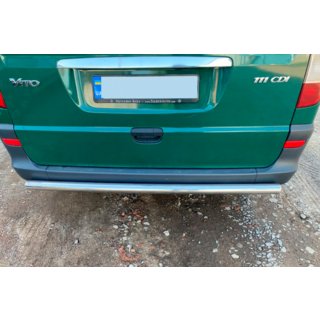 Zadný ochranný oblúk AK002 (nerez) Mercedes Vito W639 2004–2014 fotografia 3