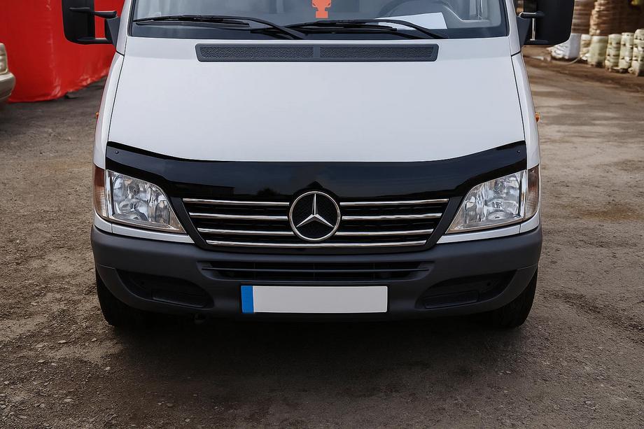 Mercedes Sprinter W901/902/903/904/905 1995–2006 Nerezové lišty na okraj masky chladiča (2000-2002, 7 dielov) Image