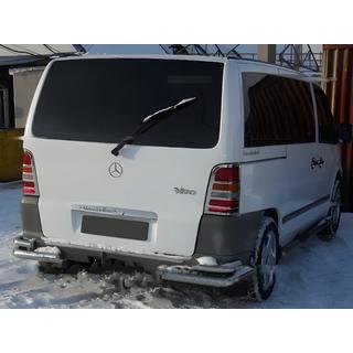 Nerezové kryty brzdových svetiel (2 ks) Mercedes Vito W638 1996–2003 fotografia 1
