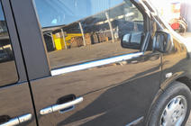 Mercedes Vito W638 1996–2003 Ozdobná lišta okna (2 ks, nehrdzavejúca oceľ) fotografia 1