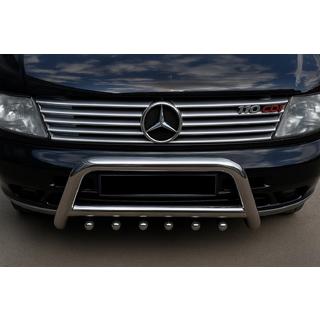 Nerezové lišty na mriežku (10 dielov) Mercedes Vito W638 1996–2003 fotografia 1