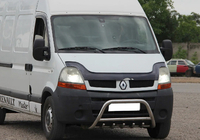 Nissan Interstar 2002–2010 Predný ochranný rám WT003 (nerez) fotografia 3
