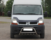Nissan Interstar 2002–2010 Predný ochranný rám WT003 (nerez) fotografia 1