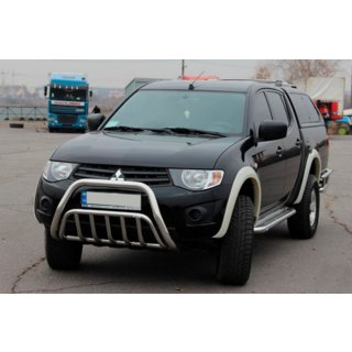 Predný ochranný rám (nerez) Mitsubishi L200 2006–2015 fotografia 3