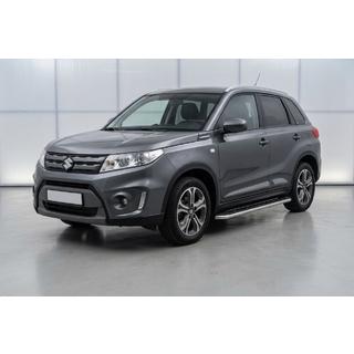Bočné prahy Maydos V1 (2 ks, hliník ↗ nehrdzavejúca oceľ) Suzuki Vitara 2015– fotografia 1