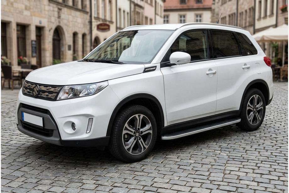 Suzuki Vitara 2015– Bočné prahy Tayga Grey (2 ks, hliník) Image