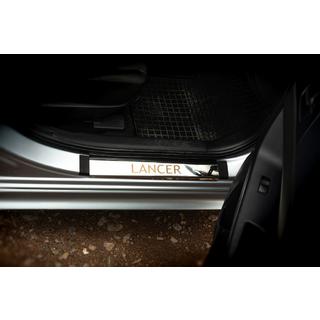 Kryty prahov z nerezu (Carmos, 4 ks) Mitsubishi Lancer X 2008– fotografia 1