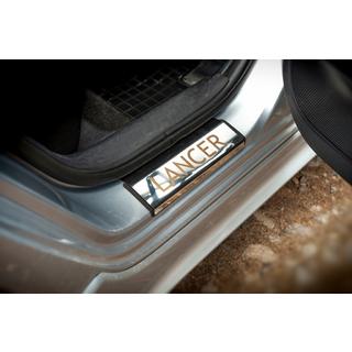 Kryty prahov z nerezu (Carmos, 4 ks) Mitsubishi Lancer X 2008– fotografia 4