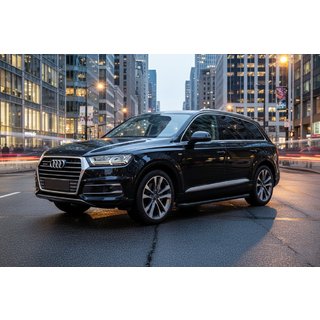 Bočné nášľapy Allmond Black (2 ks, hliník) Audi Q7 2015–2026 fotografia 1
