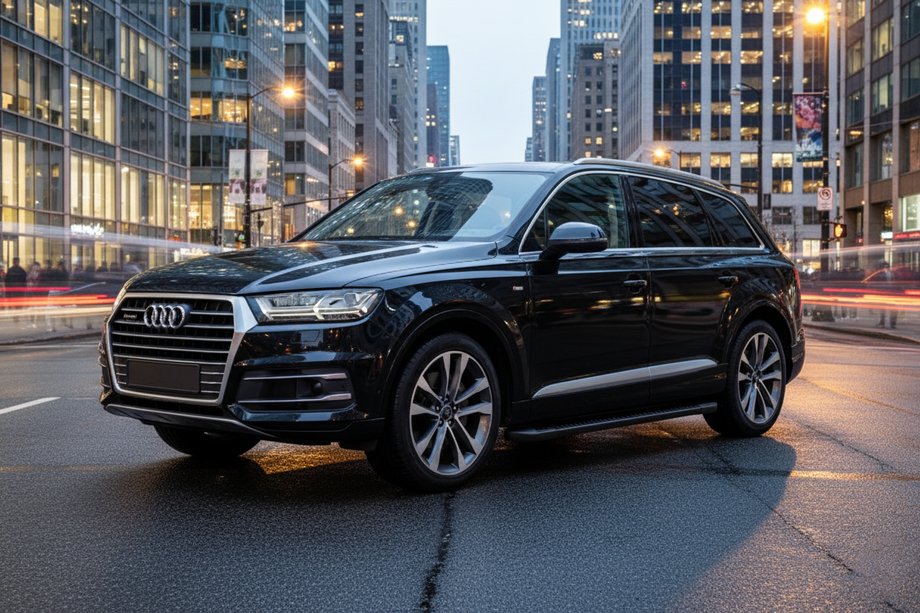 Audi Q7 2015–2026 Bočné nášľapy Allmond Black (2 ks, hliník) Image