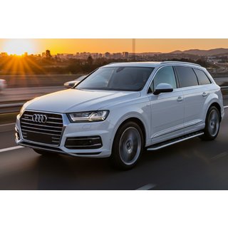 Bočné prahy Maydos V1 (2 ks, hliník ↗ nehrdzavejúca oceľ) Audi Q7 2015–2026 fotografia 1