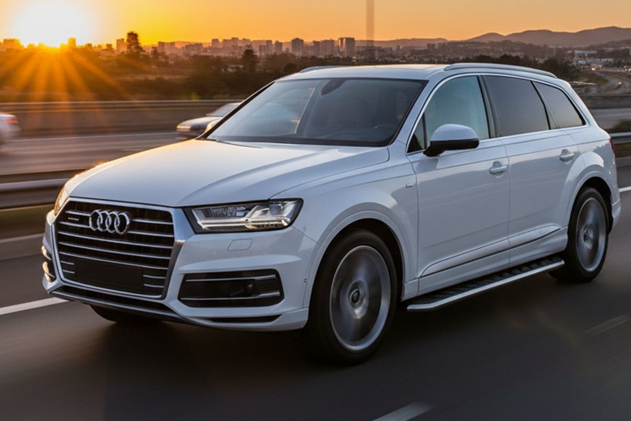 Audi Q7 2015–2026 Bočné prahy Maydos V1 (2 ks, hliník ↗ nehrdzavejúca oceľ) Image
