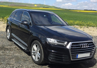 Audi Q7 2015–2026 Bočné nášľapy Allmond Grey (2 ks, hliník) fotografia 1