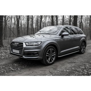 Bočné prahy Maydos V2 (2 ks, hliník / nehrdzavejúca oceľ) Audi Q7 2015–2026 fotografia 1