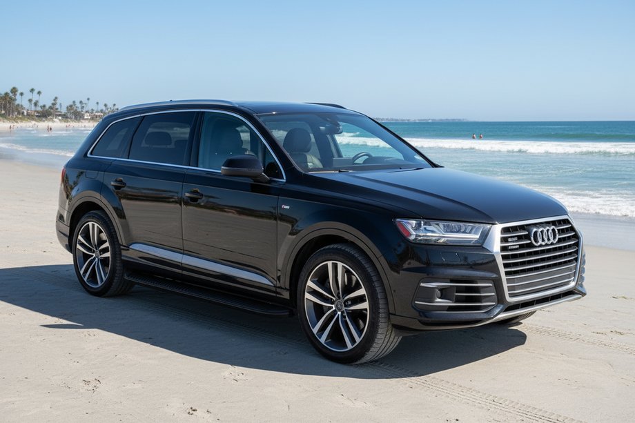 Audi Q7 2015–2026 Bočné prahy Tayga Black (2 ks, hliník) Image