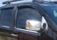 Nissan Navara 2006–2015 Kryty spätných zrkadiel (2 ks, plast) Bez opakovača smeroviek fotografia 3