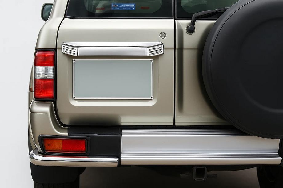 Nissan Patrol Y61 1997–2011 Zadná lišta (plastová) Fotografia 1