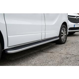 Bočné prahy Tayga Black (2 ks, hliník) Renault Trafic 2015– fotografia 1