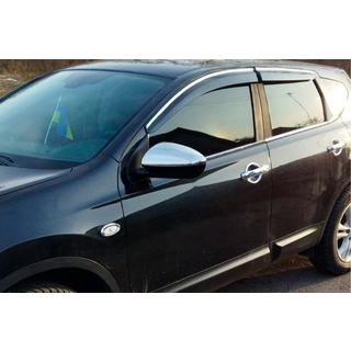 Kryty spätných zrkadiel (2 ks, nerezová oceľ) Nissan Qashqai 2007–2010 fotografia 3