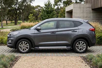 Hyundai Tucson TL 2016–2021 Bočné nášľapy Rainbow (2 ks, hliník) fotografia 1