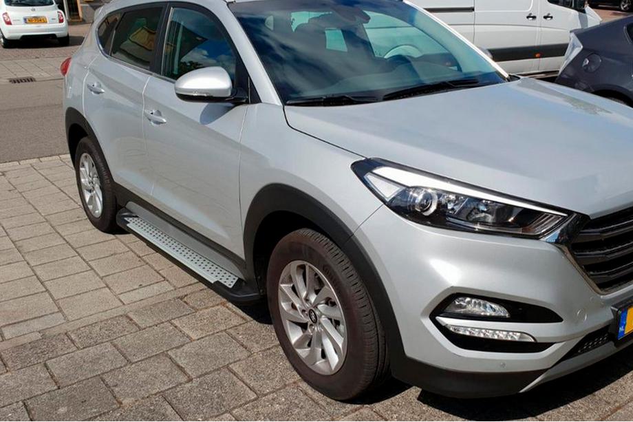 Hyundai Tucson TL 2016–2021 Bočné nášľapy Allmond Grey (2 ks, hliník) Image