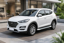 Hyundai Tucson TL 2016–2021 Bočné nášľapy Allmond White (2 ks, hliník) fotografia 1