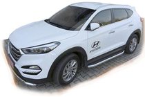 Hyundai Tucson TL 2016–2021 Bočné nášľapy Fullmond (2 ks, hliník) fotografia 1