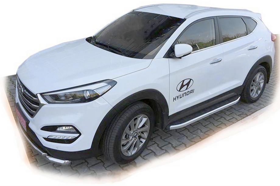 Hyundai Tucson TL 2016–2021 Bočné nášľapy Fullmond (2 ks, hliník) Image