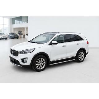 Bočné prahy Maydos V1 (2 ks, hliník ↗ nehrdzavejúca oceľ) Kia Sorento III UM 2014–2020 fotografia 1