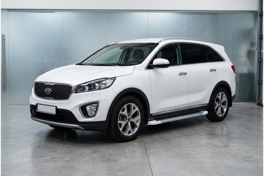 Kia Sorento III UM 2014–2020 Bočné nášľapy Allmond White (2 ks, hliník) Image