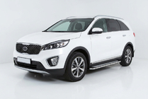 Kia Sorento III UM 2014–2020 Bočné prahy Maydos V2 (2 ks, hliník / nehrdzavejúca oceľ) fotografia 1