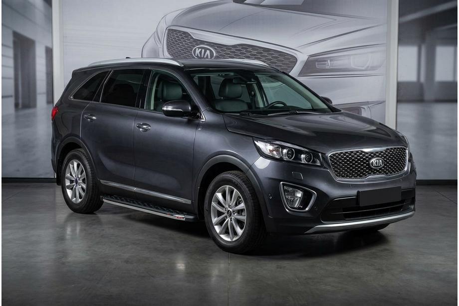 Kia Sorento III UM 2014–2020 Bočné nášľapy BlackLine (2 ks, hliník) Image