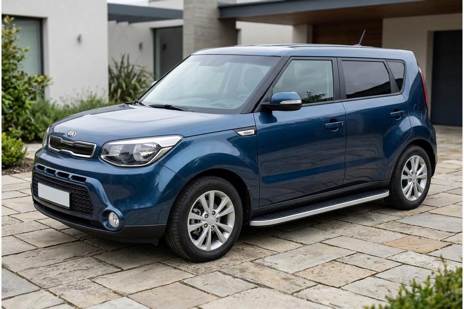 Kia Soul II 2013–2018 Bočné nášľapy Tayga Grey (2 ks, hliník) Image