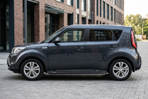 Kia Soul II 2013–2018 Bočné nášľapy RedLine Black (2 ks, hliník) fotografia 1