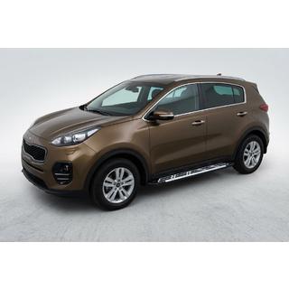 Bočné prahy Sunrise (2 ks, hliník) Kia Sportage 2015–2021 fotografia 1