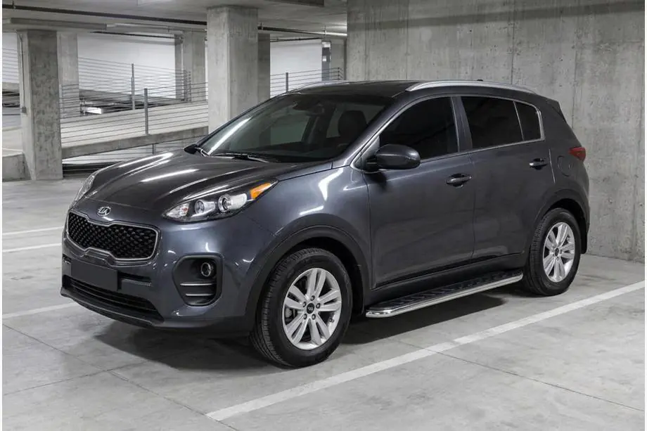 Kia Sportage 2015–2021 Bočné nášľapy Maydos V1 (2 ks, hliník / nerez) Image