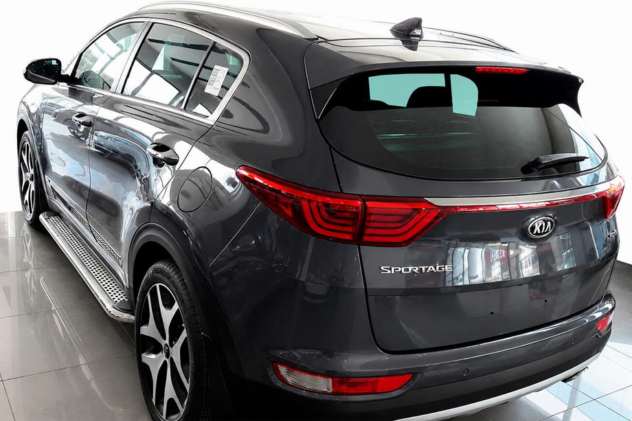 Kia Sportage 2015–2021 Bočné nášľapy Maydos V2 (2 ks, hliník/nehrdzavejúca oceľ) Image