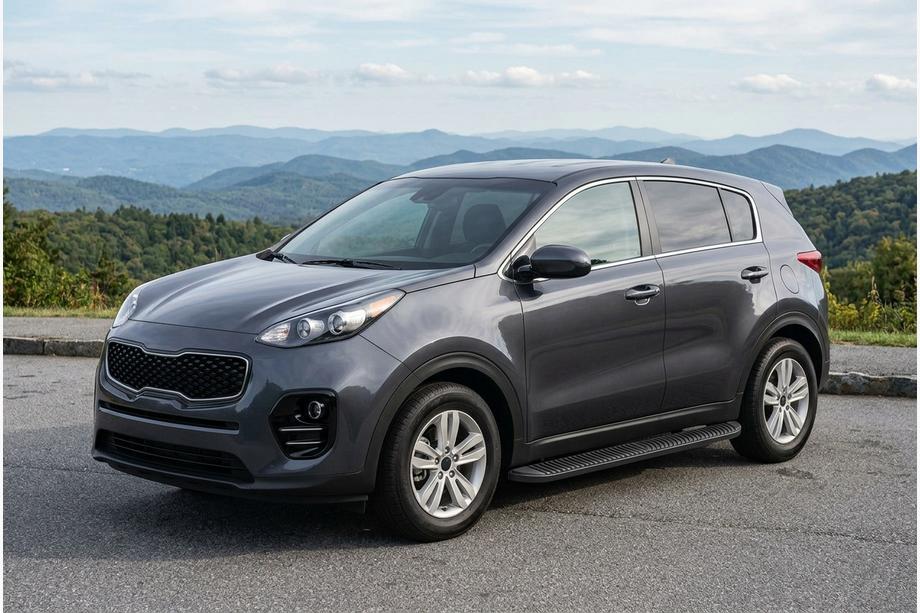 Kia Sportage 2015–2021 Bočné prahy Tayga Black (2 ks, hliník) Image