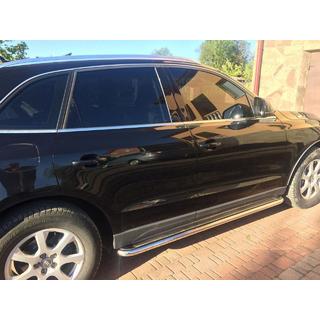 Bočné nášľapy Premium (2 ks, nerez) Audi Q5 2008–2017 fotografia 3