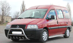 Peugeot Expert 1995–2007 Predný ochranný rám WT003 (nerez) fotografia 4
