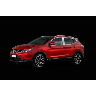 Chrómové kryty stĺpikov dverí (4 ks, nerez) Nissan Qashqai 2014–2021 fotografia 3