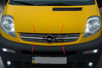 Opel Vivaro 2001–2015 Chrómové kryty masky 2001-2007 (8 ks, nerez) fotografia 1