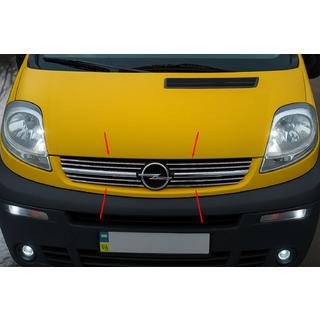 Chrómové kryty masky 2001-2007 (8 ks, nerez) Opel Vivaro 2001–2015 fotografia 1